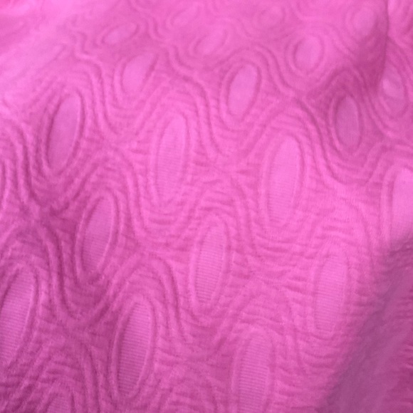 Taylor brand barbiecore pink fitted structured sleeveless Spring mini dress, 6 - Picture 5 of 9